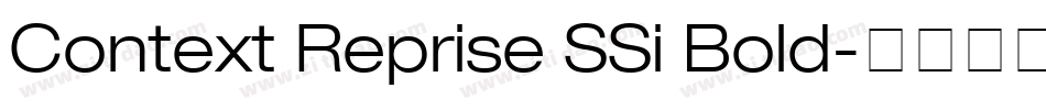 Context Reprise SSi Bold字体转换